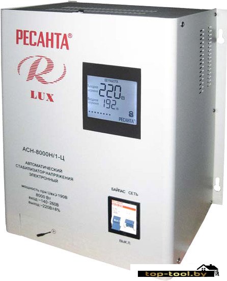 Стабилизатор напряжения Ресанта Lux АСН-8000Н/1-Ц
