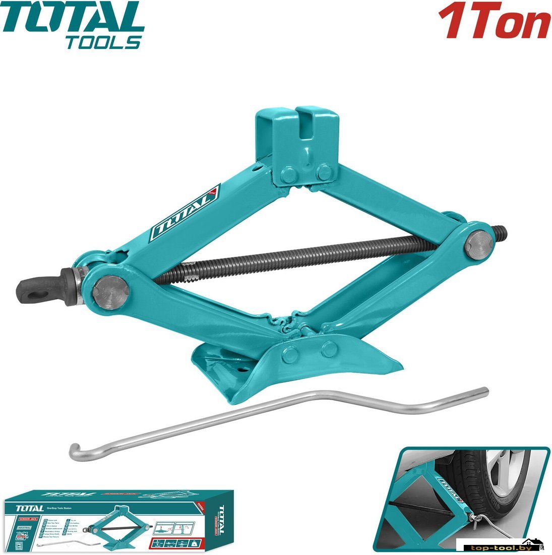 Ромбовый домкрат Total THT101011 1т