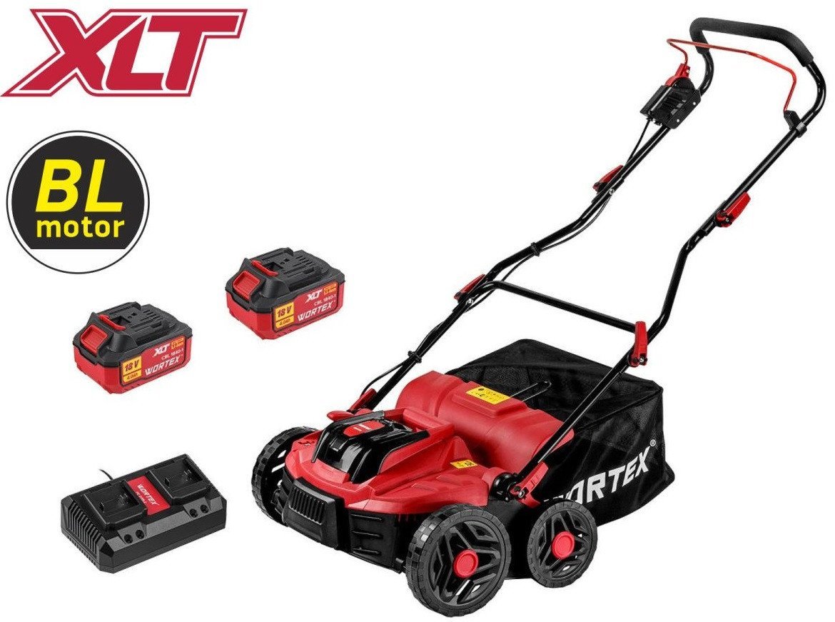 Скарификатор-аэратор Wortex CAE 3736 ALL1 XLT Set 1334877 (с 2-мя АКБ)