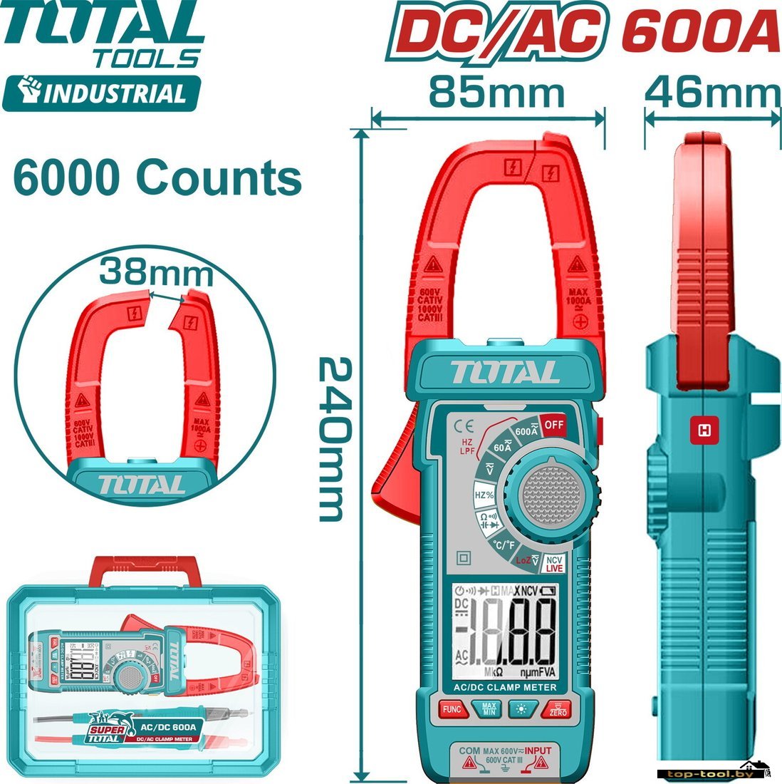 Токовые клещи Total TMT766002