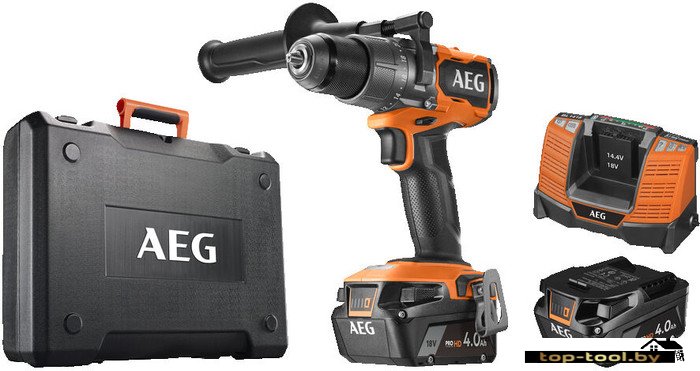 Ударная дрель-шуруповерт AEG Powertools BSB 18C3BL-402C 4935478938 (с 2-мя АКБ 4 Ач, кейс)