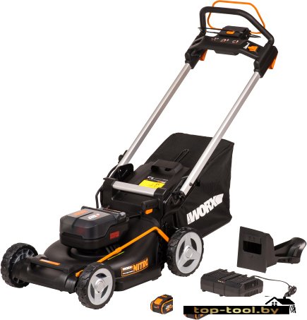 Газонокосилка Worx WG749E (с 2-мя АКБ)