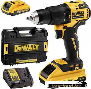 Ударная дрель-шуруповерт DeWalt DCD709D2T (с 2-мя АКБ 2 Ah, кейс)