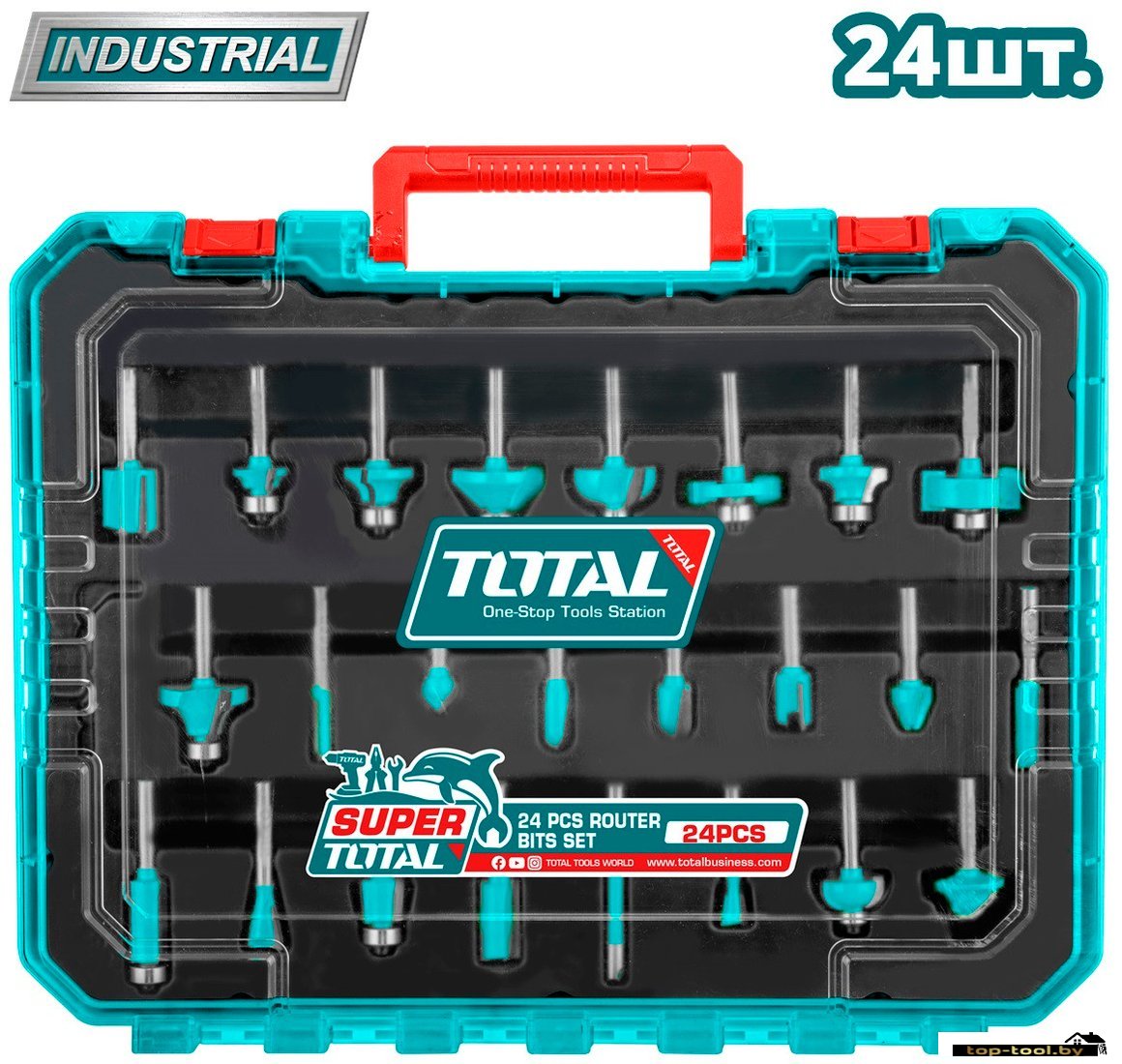 Набор фрез Total TACSR12408 (24 предмета)