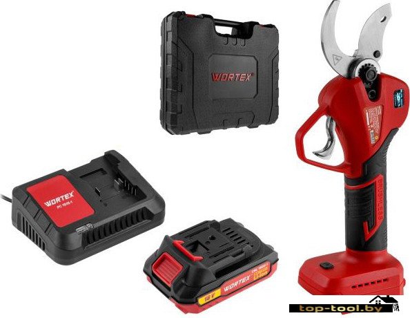Секатор Wortex CBS 2535-1 1329489 (с 1-им АКБ, кейс)