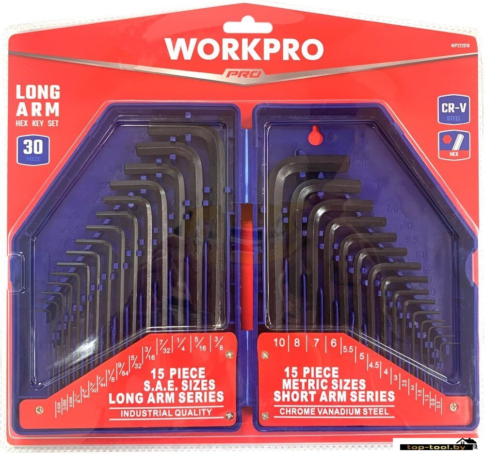 Набор ключей Workpro WP222018 (30 предметов)