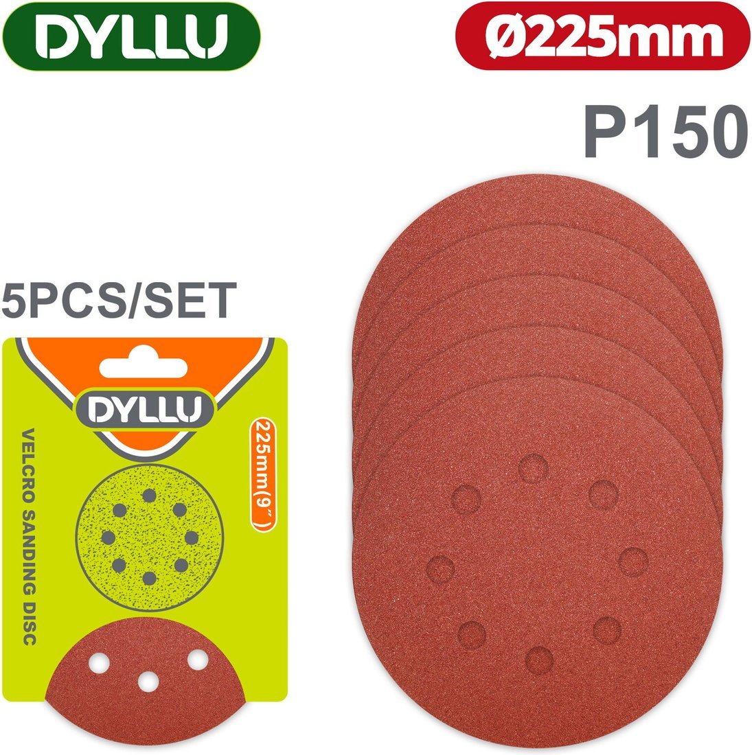Набор шлифлистов Dyllu DTZA5157