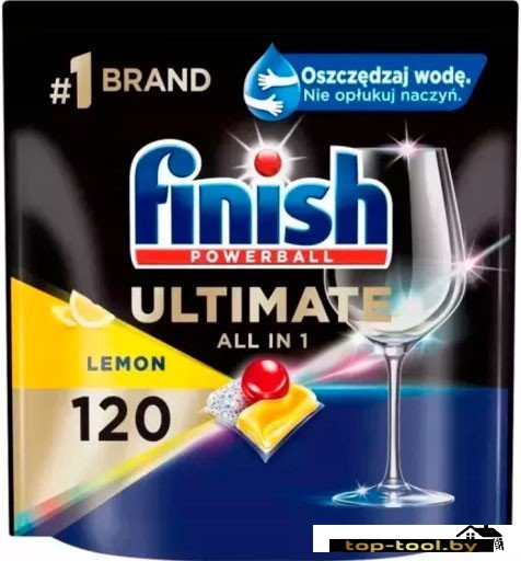 Капсулы для посудомоечной машины Finish Powerball Ultimate All In 1 Лимон (120 шт)