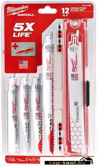 Набор оснастки Milwaukee 49222229 (12 предметов)