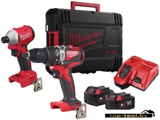 Milwaukee M18 BLPP2A3-502X 4933492844 (шуруповерт, винтоверт, 2 АКБ, кейс)