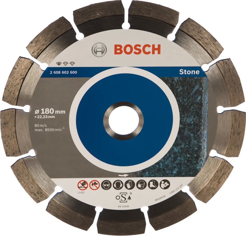 Отрезной диск алмазный Bosch Professional for Stone 2608602600