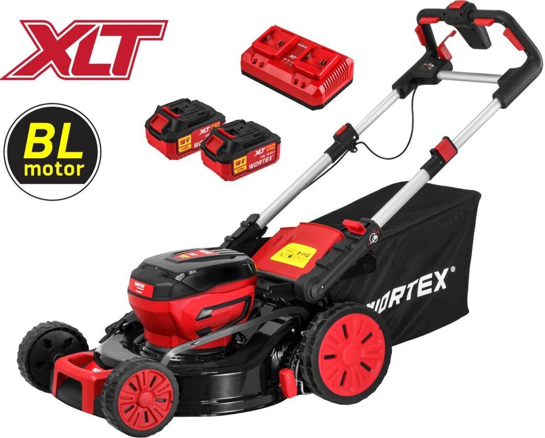 Газонокосилка Wortex CLM 4536-2 XLT Set 2334122 (с 2-мя АКБ)