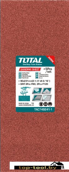 Набор шлифлистов Total TAC749241-1 (5 шт)