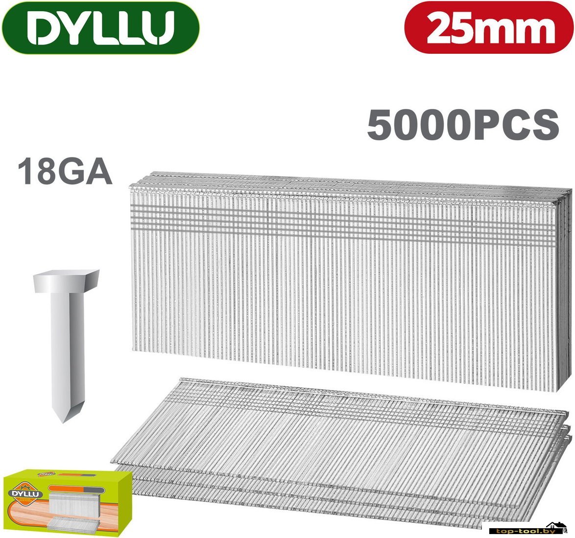 Гвозди для пистолета Dyllu DTNA18251 (5000 шт)