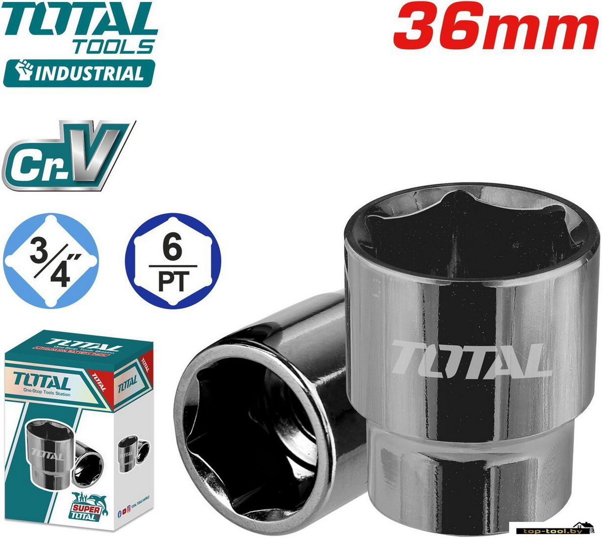 Головка слесарная Total THHAST34361