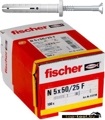 Дюбель-гвоздь Fischer N 5 x 50/25 F 513738 (100 шт)
