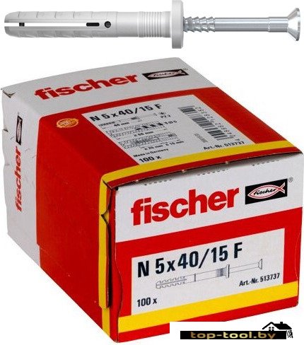 Дюбель-гвоздь Fischer N 5 x 40/15 F 513737 (100 шт)