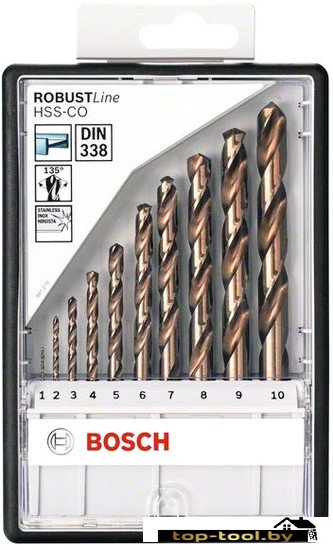 Набор оснастки Bosch 2607019925 10 предметов