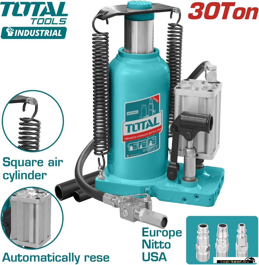 Бутылочный домкрат Total THT109306 30т