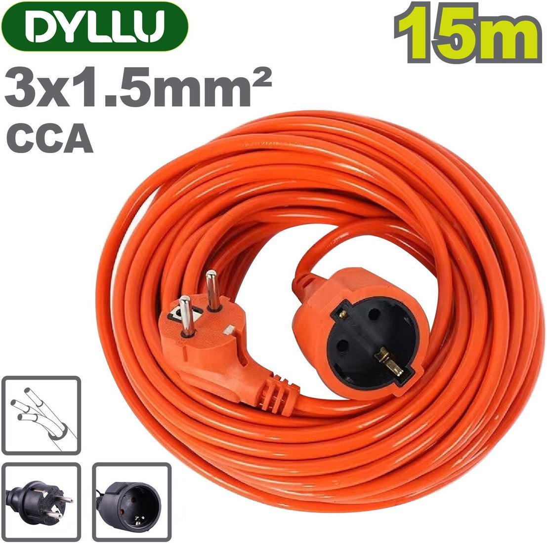 Удлинитель Dyllu DTEJAG04 (15 м)