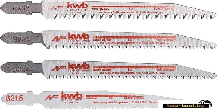 Набор пильных полотен KWB 49625427 (4шт)