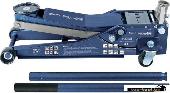 Подкатной домкрат Stels 51136 3т