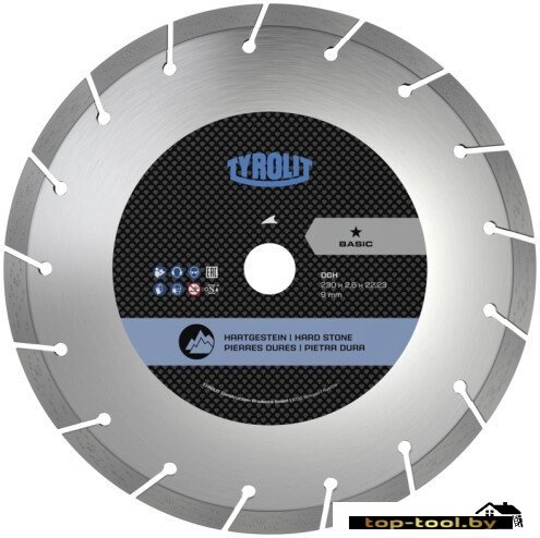 Отрезной диск алмазный Tyrolit Basic DCH 230x2.6x22.23 34501472