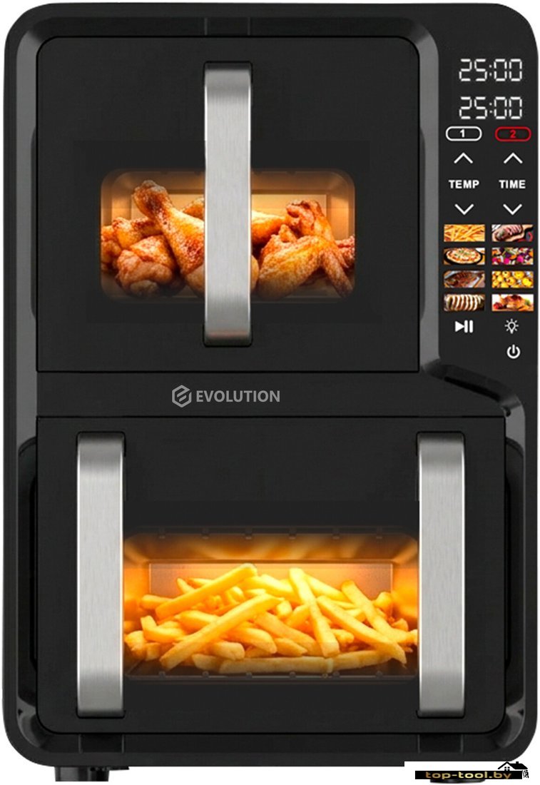 Аэрогриль (аэрофритюрница) Evolution AIRO 12100W Dual