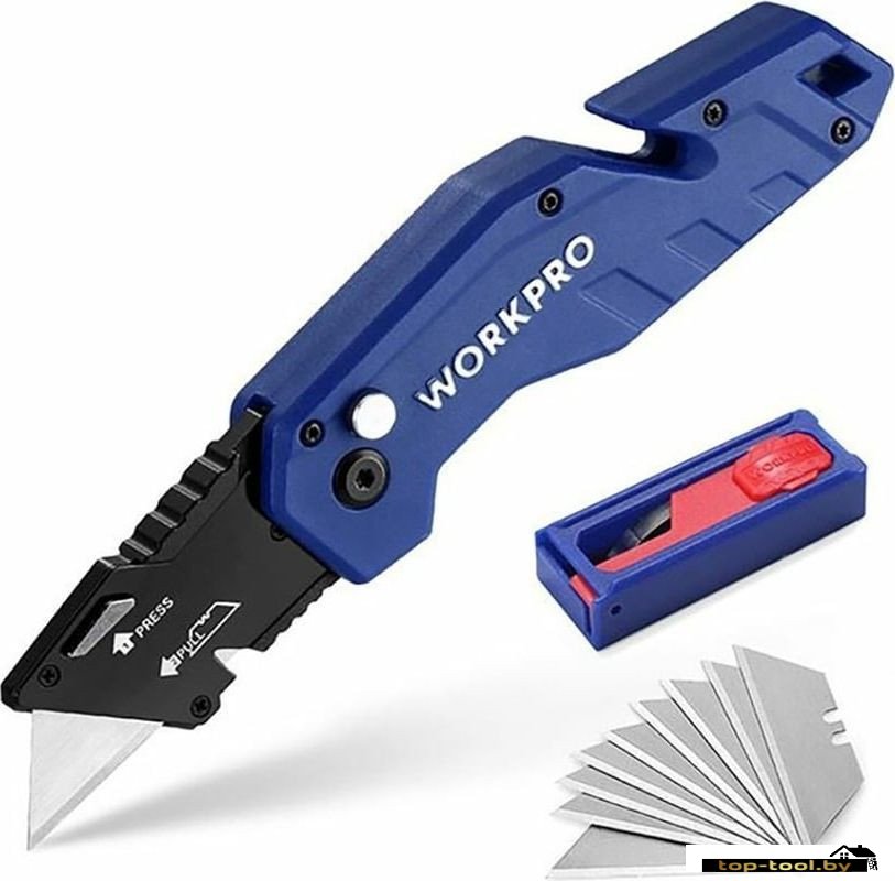 Нож строительный Workpro WP211008
