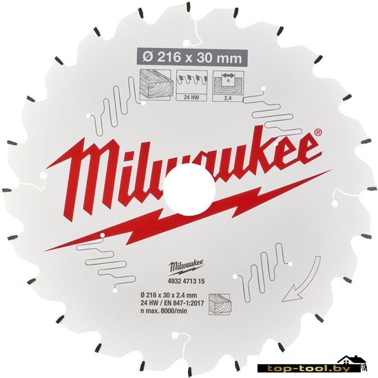 Пильный диск Milwaukee 4932471315