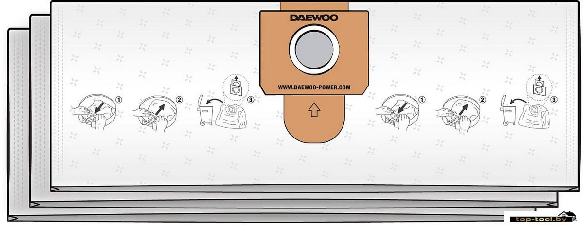 Фильтр-мешок Daewoo Power DAVC 20TBH (3 шт)