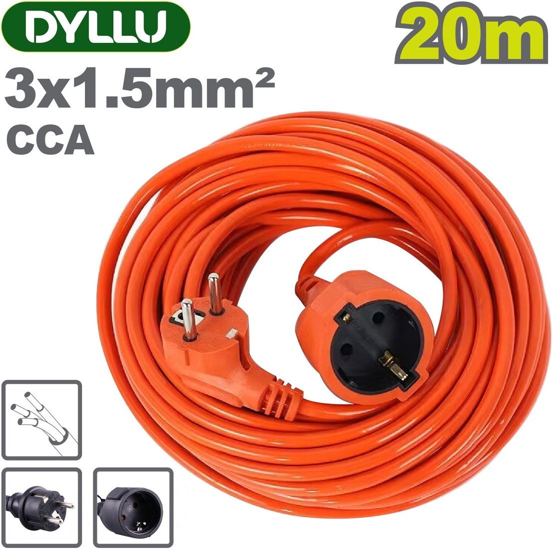 Удлинитель Dyllu DTEJAG05 (20 м)