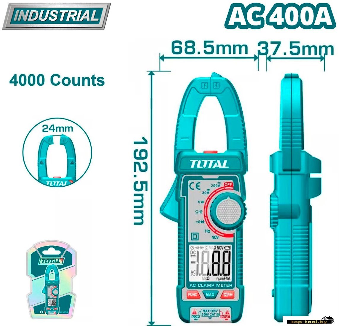 Токовые клещи Total TMT762001
