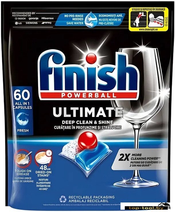 Капсулы для посудомоечной машины Finish Powerball Ultimate All in 1 (60 шт)