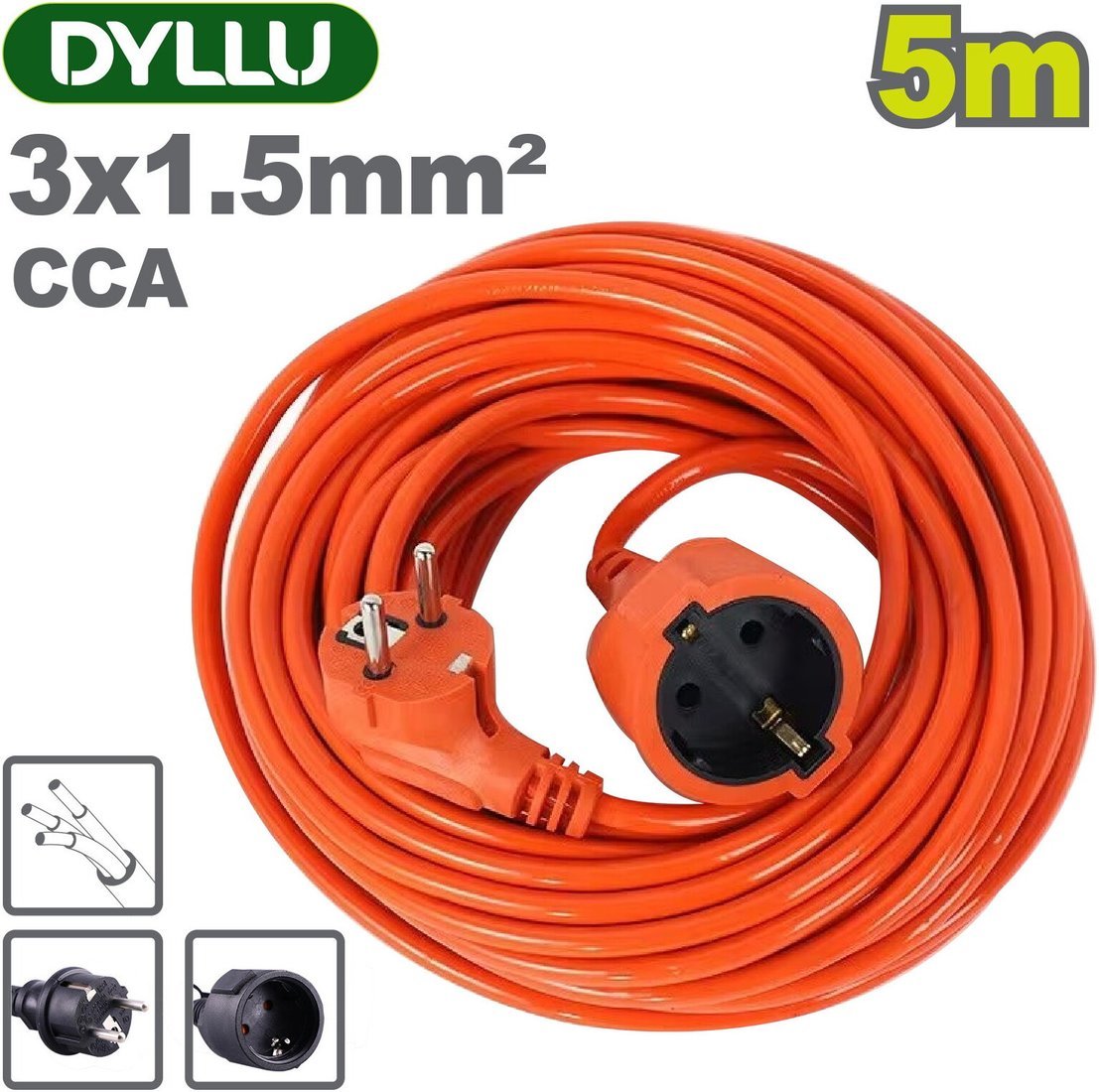 Удлинитель Dyllu DTEJAG02 (5 м)