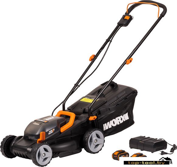 Газонокосилка Worx WG779E.1 (с 2-мя АКБ 4 Ач)