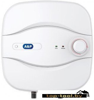 Накопительный электрический водонагреватель над мойкой A&P 310-10A